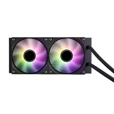 Система водяного охлаждения 1STPLAYER TS4 240 Black / 2x120mm, ARGB, IPS display / TS4-240-BK