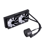 Система водяного охлаждения 1STPLAYER TS4 240 Black / 2x120mm, ARGB, IPS display / TS4-240-BK