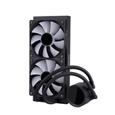 Система водяного охлаждения 1STPLAYER TS4 240 Black / 2x120mm, ARGB, IPS display / TS4-240-BK
