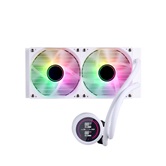 Система водяного охлаждения 1STPLAYER TS4 240 White / 2x120mm, ARGB, IPS display / TS4-240-WH