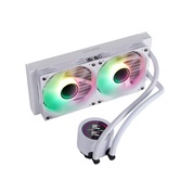 Система водяного охлаждения 1STPLAYER TS4 240 White / 2x120mm, ARGB, IPS display / TS4-240-WH