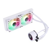 Система водяного охлаждения 1STPLAYER TS4 240 White / 2x120mm, ARGB, IPS display / TS4-240-WH
