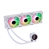Система водяного охлаждения 1STPLAYER TS4 360 White / 3x120mm, ARGB, IPS display / TS4-360-WH