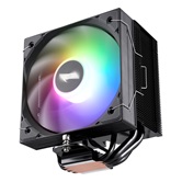 Кулер 1STPLAYER PS130 Black / 2HPx6mm + 2HPx8mm, 220W TDP, single tower, 1x130mm ARGB fan, 500-1600 RPM, 78 CFM, 32.3 dBA / PS130-BK