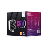 Кулер 1STPLAYER CRYO CY12 Black / 4HPx6mm, single tower, 1x120mm fan, 750-1900 RPM, 57.6 CFM, 38.2 dBA / CY12-BK