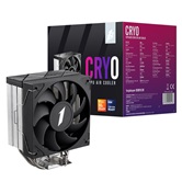 Кулер 1STPLAYER CRYO CY12 Black / 4HPx6mm, single tower, 1x120mm fan, 750-1900 RPM, 57.6 CFM, 38.2 dBA / CY12-BK