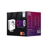 Кулер 1STPLAYER CRYO CY12 White / 4HPx6mm, single tower, 1x120mm fan, 750-1900 RPM, 57.6 CFM, 38.2 dBA / CY12-WH