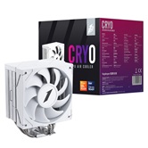 Кулер 1STPLAYER CRYO CY12 White / 4HPx6mm, single tower, 1x120mm fan, 750-1900 RPM, 57.6 CFM, 38.2 dBA / CY12-WH