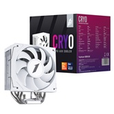 Кулер 1STPLAYER CRYO CY12 White / 4HPx6mm, single tower, 1x120mm fan, 750-1900 RPM, 57.6 CFM, 38.2 dBA / CY12-WH