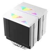 Кулер 1STPLAYER CRYO CY12L-D White / 6HPx6mm, dual tower, 2x120mm ARGB fans, 750-1900 RPM, 57.6 CFM, 38.2 dBA / CY12L-D-WH