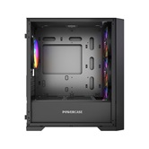 Корпус Powercase ByteFlow Micro Black LE, Tempered Glass, 4х 120mm ARGB PWM fans, чёрный, mATX  (CAMBFB-A4-LE)