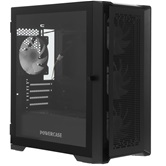 Корпус Powercase ByteFlow Micro Black LE, Tempered Glass, 4х 120mm ARGB PWM fans, чёрный, mATX  (CAMBFB-A4-LE)