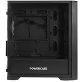 Корпус Powercase ByteFlow Micro Black LE, Tempered Glass, 4х 120mm ARGB PWM fans, чёрный, mATX  (CAMBFB-A4-LE)