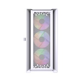 Корпус Powercase ByteFlow Micro White LE, Tempered Glass, 4х 120mm ARGB PWM fans, белый, mATX  (CAMBFW-A4-LE)