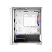 Корпус Powercase ByteFlow Micro White LE, Tempered Glass, 4х 120mm ARGB PWM fans, белый, mATX  (CAMBFW-A4-LE)