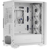 Корпус Powercase ByteFlow Micro White LE, Tempered Glass, 4х 120mm ARGB PWM fans, белый, mATX  (CAMBFW-A4-LE)