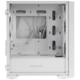 Корпус Powercase ByteFlow Micro White LE, Tempered Glass, 4х 120mm ARGB PWM fans, белый, mATX  (CAMBFW-A4-LE)