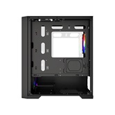 Корпус Powercase Alisio Micro X4B V2 LE, Tempered Glass, 4х 120mm ARGB PWM fans, чёрный, mATX  (CAMCXB-A4-LE)