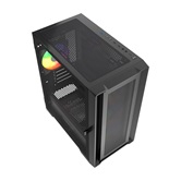 Корпус Powercase Alisio Micro X4B V2 LE, Tempered Glass, 4х 120mm ARGB PWM fans, чёрный, mATX  (CAMCXB-A4-LE)