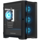 Корпус Powercase Alisio Micro X4B V2 LE, Tempered Glass, 4х 120mm ARGB PWM fans, чёрный, mATX  (CAMCXB-A4-LE)