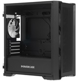 Корпус Powercase Alisio Micro X4B V2 LE, Tempered Glass, 4х 120mm ARGB PWM fans, чёрный, mATX  (CAMCXB-A4-LE)