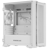Корпус Powercase Alisio Micro X4W V2 LE, Tempered Glass, 4х 120mm ARGB PWM fans, белый, mATX  (CAMCXW-A4-LE)