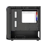 Корпус Powercase Mistral Micro A3B ARGB V2, Tempered Glass, 2x 140mm ARGB PWM+1x 120mm ARGB PWM, чёрный, mATX  (CMMAB-A3-V2)