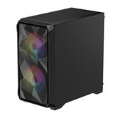 Корпус Powercase Mistral Micro A3B ARGB V2, Tempered Glass, 2x 140mm ARGB PWM+1x 120mm ARGB PWM, чёрный, mATX  (CMMAB-A3-V2)