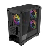 Корпус Powercase Mistral Micro A3B ARGB V2, Tempered Glass, 2x 140mm ARGB PWM+1x 120mm ARGB PWM, чёрный, mATX  (CMMAB-A3-V2)