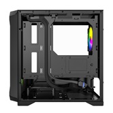 Корпус Powercase Mistral Micro A3B ARGB V2, Tempered Glass, 2x 140mm ARGB PWM+1x 120mm ARGB PWM, чёрный, mATX  (CMMAB-A3-V2)