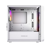 Корпус Powercase Mistral Micro A3W ARGB V2, Tempered Glass, 2x 140mm ARGB PWM+1x 120mm ARGB PWM, белый, mATX  (CMMAW-A3-V2)