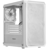 Корпус Powercase Mistral Micro A3W ARGB V2, Tempered Glass, 2x 140mm ARGB PWM+1x 120mm ARGB PWM, белый, mATX  (CMMAW-A3-V2)