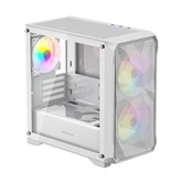 Корпус Powercase Mistral Micro A3W ARGB V2, Tempered Glass, 2x 140mm ARGB PWM+1x 120mm ARGB PWM, белый, mATX  (CMMAW-A3-V2)