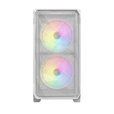 Корпус Powercase Mistral Micro A3W ARGB V2, Tempered Glass, 2x 140mm ARGB PWM+1x 120mm ARGB PWM, белый, mATX  (CMMAW-A3-V2)