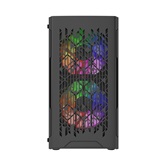 Корпус Powercase Mistral Micro D3B ARGB V2, Tempered Glass, 2x 140mm ARGB PWM+1x 120mm ARGB PWM, чёрный, mATX  (CMMDB-A3-V2)