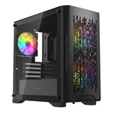 Корпус Powercase Mistral Micro D3B ARGB V2, Tempered Glass, 2x 140mm ARGB PWM+1x 120mm ARGB PWM, чёрный, mATX  (CMMDB-A3-V2)