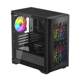 Корпус Powercase Mistral Micro D3B ARGB V2, Tempered Glass, 2x 140mm ARGB PWM+1x 120mm ARGB PWM, чёрный, mATX  (CMMDB-A3-V2)