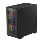 Корпус Powercase Mistral Micro D3B ARGB V2, Tempered Glass, 2x 140mm ARGB PWM+1x 120mm ARGB PWM, чёрный, mATX  (CMMDB-A3-V2)