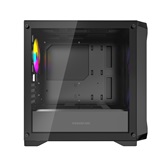 Корпус Powercase Mistral Micro D3B ARGB V2, Tempered Glass, 2x 140mm ARGB PWM+1x 120mm ARGB PWM, чёрный, mATX  (CMMDB-A3-V2)