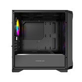 Корпус Powercase Mistral Micro D3B ARGB V2, Tempered Glass, 2x 140mm ARGB PWM+1x 120mm ARGB PWM, чёрный, mATX  (CMMDB-A3-V2)