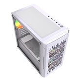 Корпус Powercase Mistral Micro D3W ARGB V2, Tempered Glass, 2x 140mm ARGB PWM+1x 120mm ARGB PWM, белый, mATX  (CMMDW-A3-V2)