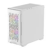 Корпус Powercase Mistral Micro D3W ARGB V2, Tempered Glass, 2x 140mm ARGB PWM+1x 120mm ARGB PWM, белый, mATX  (CMMDW-A3-V2)