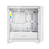 Корпус Powercase Mistral Micro D3W ARGB V2, Tempered Glass, 2x 140mm ARGB PWM+1x 120mm ARGB PWM, белый, mATX  (CMMDW-A3-V2)