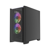 Корпус Powercase Alisio Micro Z3B ARGB V2, Tempered Glass, 3x 120mm ARGB fan, чёрный, mATX  (CAMZB-A3-V2)