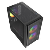 Корпус Powercase Alisio Micro Z3B ARGB V2, Tempered Glass, 3x 120mm ARGB fan, чёрный, mATX  (CAMZB-A3-V2)