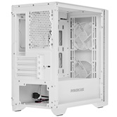 Корпус Powercase Alisio Micro Z3W ARGB V2, Tempered Glass, 3x 120mm ARGB fan, белый, mATX  (CAMZW-A3-V2)