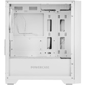 Корпус Powercase Alisio Micro Z3W ARGB V2, Tempered Glass, 3x 120mm ARGB fan, белый, mATX  (CAMZW-A3-V2)