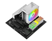Кулер ID-COOLING FROZN A410 SE ARGB WHITE LGA1700/1200/115X/AM5/AM4 (10шт/кор, TDP 180W, PWM, 4 тепл.трубки прямого контакта, ARGB FAN 120mm, белый) RET