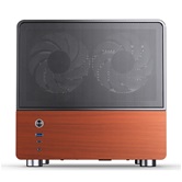 Корпус JONSBO V12 Black, TG (aquarium), 2x120mm ARGB Fan, mini-ITX, mATX, черный