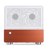Корпус JONSBO V12 White, TG (aquarium), 2x120mm ARGB Fan, mini-ITX, mATX, белый